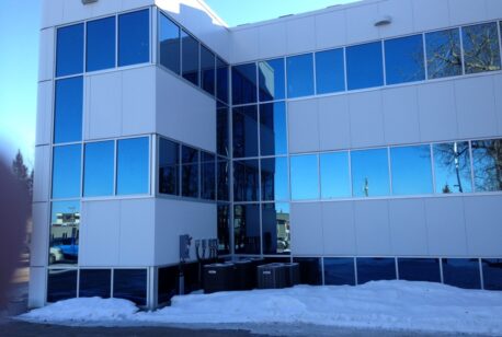 Clear Annodized Aluminex Aluminum installed in Fort St. John City Hall Renovation