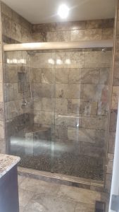 Customer Double Sliding Shower in Dawson Creek, BC