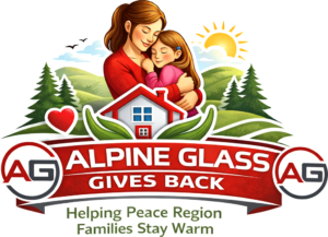 Alpine Glass Gives Back - Helping Peace Region Families Stay Warm